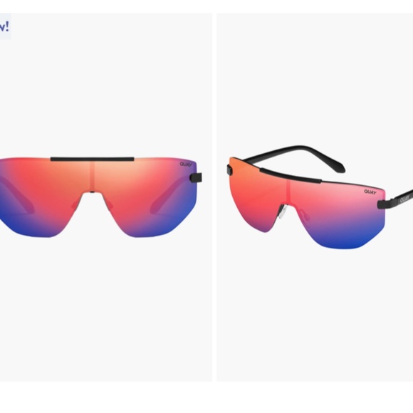 New!  Quay on the edge polarized shield Sunnies